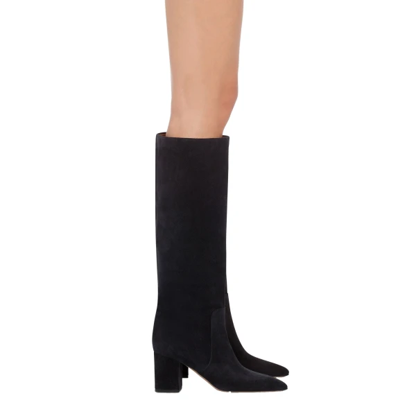 Anja 70 Boots in Off Black Suede - Image 6