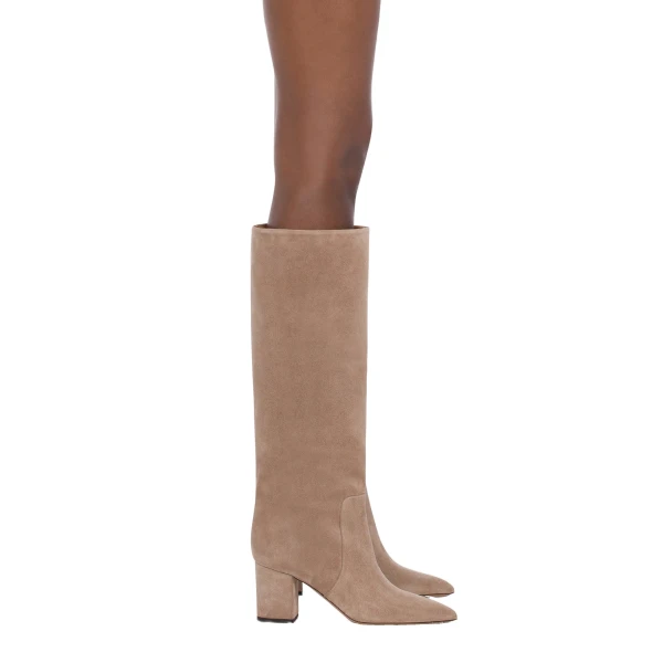 Anja 70 Boots in Taupe Suede - Image 6