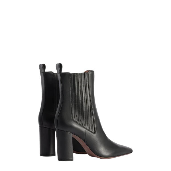 Anja 85 Ankle Boots in Black Leather - Image 3