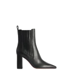 Paris Texas Anja 85 Ankle Boots in Black Leather