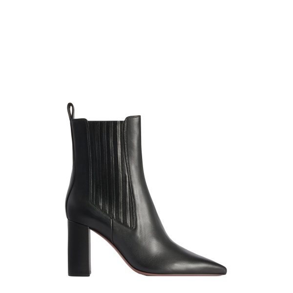 Paris Texas Anja 85 Ankle Boots in Black Leather