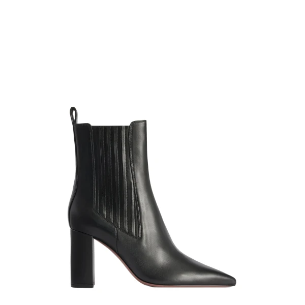 Paris Texas Anja 85 Ankle Boots in Black Leather
