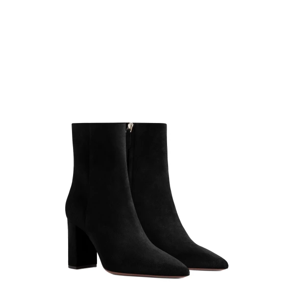 Anja 85 Ankle Boots in Black Suede - Image 2
