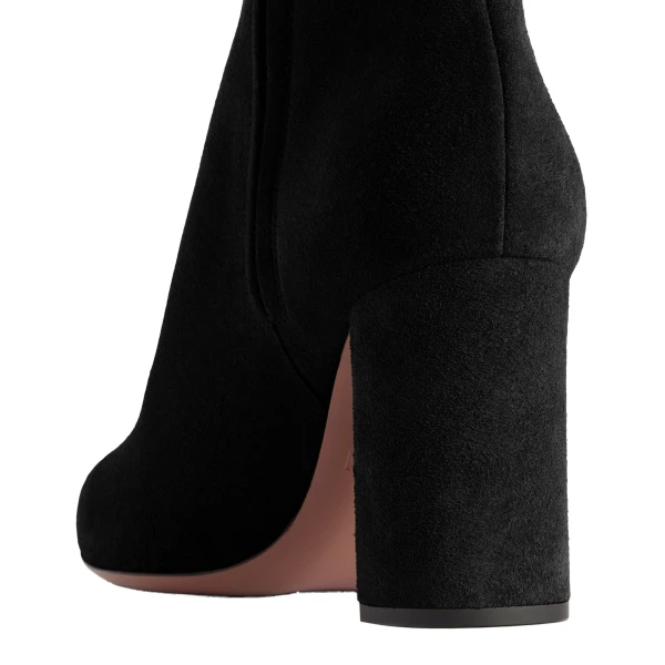 Anja 85 Ankle Boots in Black Suede - Image 4