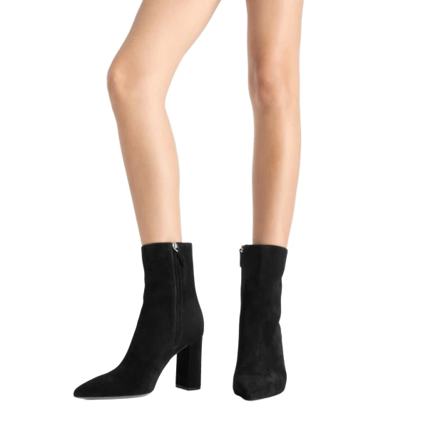 Anja 85 Ankle Boots in Black Suede - Image 6