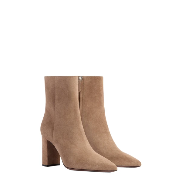 Anja 85 Ankle Boots in Taupe Suede - Image 2
