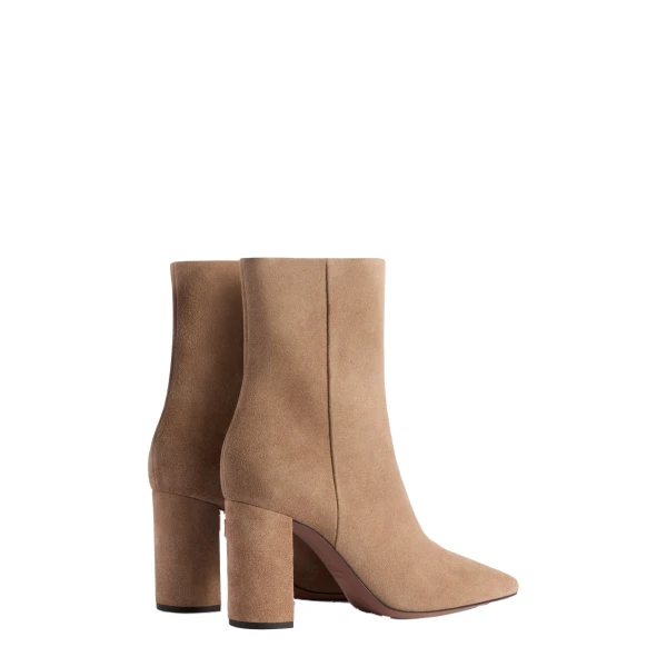 Anja 85 Ankle Boots in Taupe Suede - Image 3