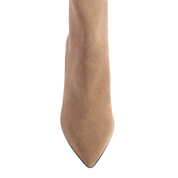 Anja 85 Ankle Boots in Taupe Suede - Image 5