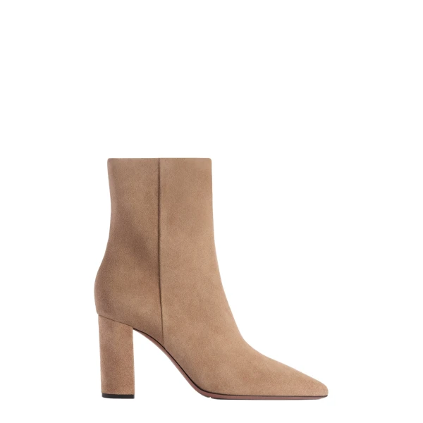 Anja 85 Ankle Boots in Taupe Suede
