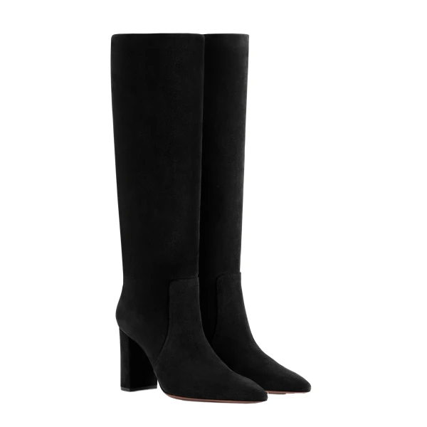 Anja 85 Boots in Black Suede - Image 2
