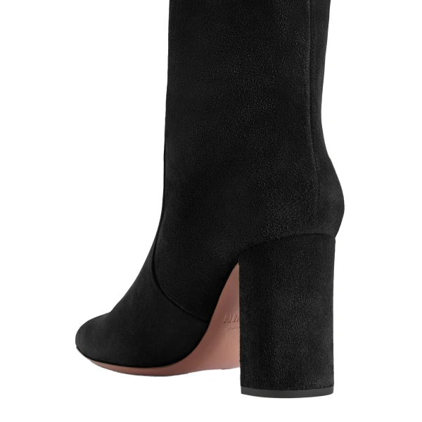 Anja 85 Boots in Black Suede - Image 4