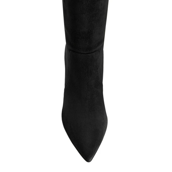 Anja 85 Boots in Black Suede - Image 5