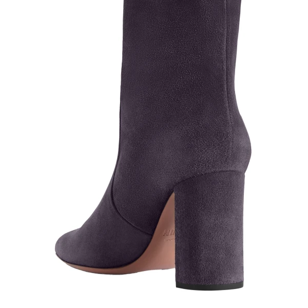 Anja 85 Boots in Violet Black Suede - Image 4