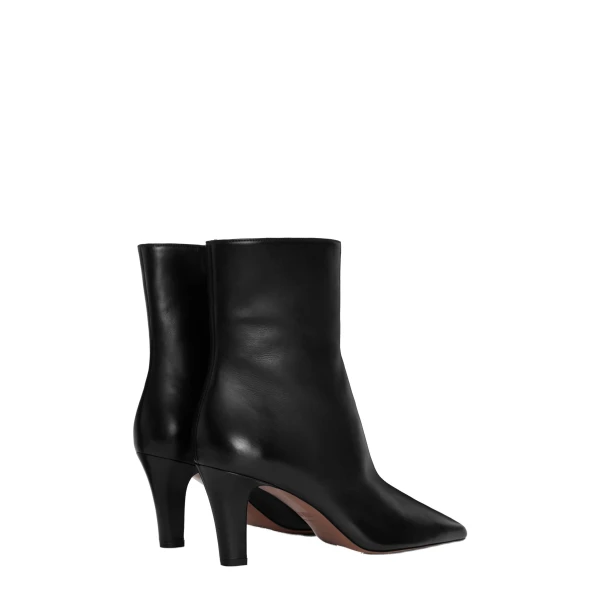 Belle 75 Ankle Boots in Black Leather - Image 3