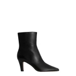 Paris Texas Belle 75 Ankle Boots in Black Leather