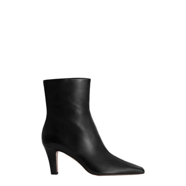 Paris Texas Belle 75 Ankle Boots in Black Leather