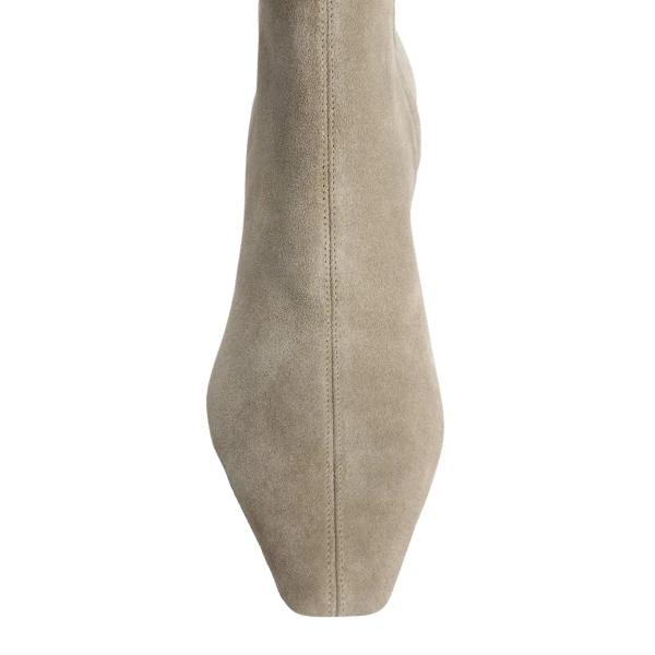 Belle 75 Ankle Boots in Stone Suede - Image 4