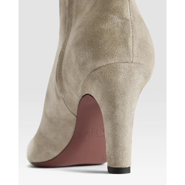 Belle 75 Ankle Boots in Stone Suede - Image 5