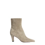 Paris Texas Belle 75 Ankle Boots in Stone Suede