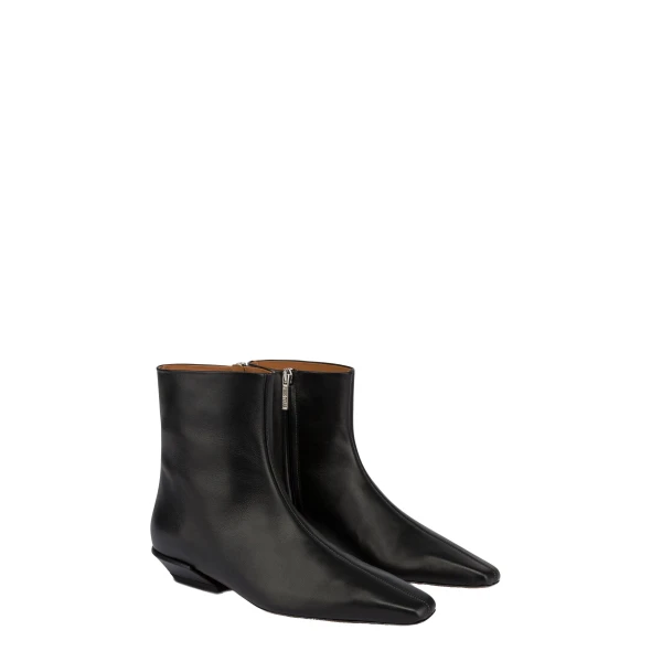 Bettina 25 Ankle Boots in Black Leather PX1561XVT01 - Image 2