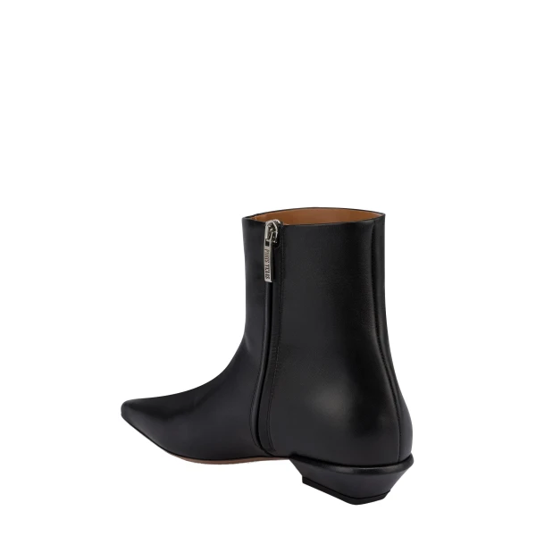 Bettina 25 Ankle Boots in Black Leather PX1561XVT01 - Image 5