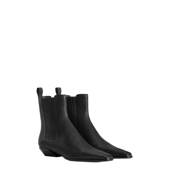 Bettina 25 Ankle Boots in Black Leather PX2058XFTWX - Image 2