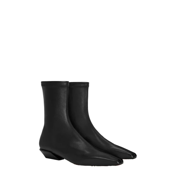 Bettina 25 Ankle Boots in Black Stretch Nappa Leather - Image 2