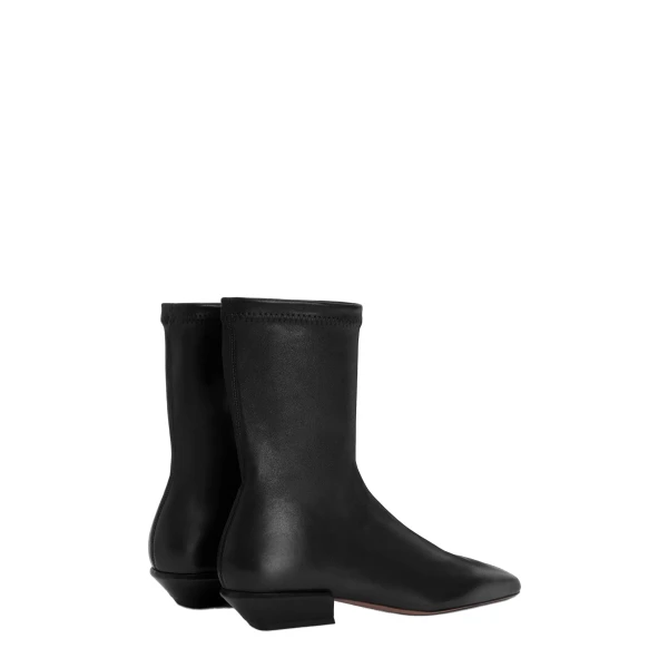 Bettina 25 Ankle Boots in Black Stretch Nappa Leather - Image 3