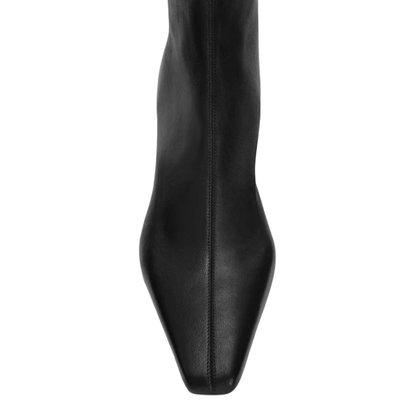 Bettina 25 Ankle Boots in Black Stretch Nappa Leather - Image 5