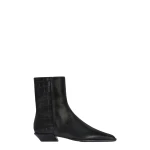 Paris Texas Bettina 25 Ankle Boots in Carbone Croc-Embossed Leather