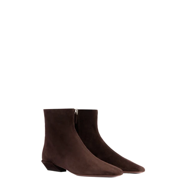 Bettina 25 Ankle Boots in Cioccolato Suede - Image 2