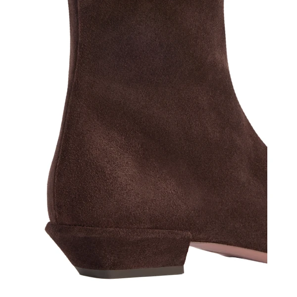 Bettina 25 Ankle Boots in Cioccolato Suede - Image 4