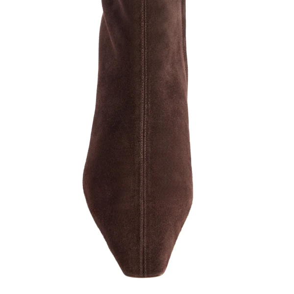 Bettina 25 Ankle Boots in Cioccolato Suede - Image 5