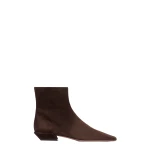 Paris Texas Bettina 25 Ankle Boots in Cioccolato Suede