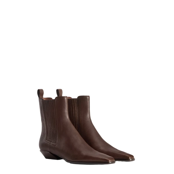 Bettina 25 Ankle Boots in Ebano Leather - Image 2