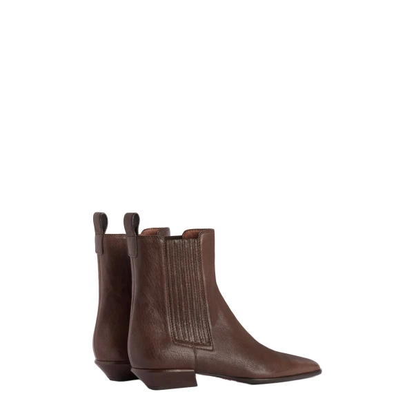 Bettina 25 Ankle Boots in Ebano Leather - Image 3