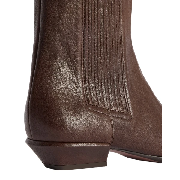 Bettina 25 Ankle Boots in Ebano Leather - Image 4