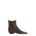 Paris Texas Bettina 25 Ankle Boots in Ebano Leather