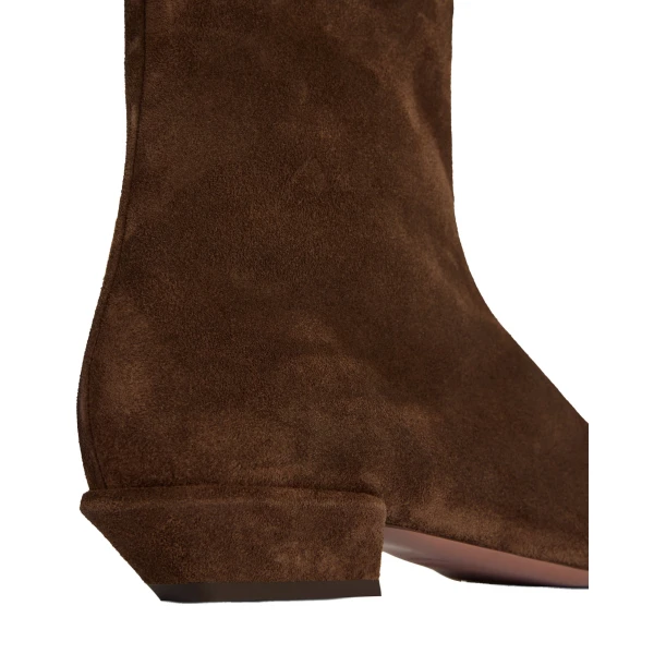 Bettina 25 Ankle Boots in Ebony Suede - Image 3