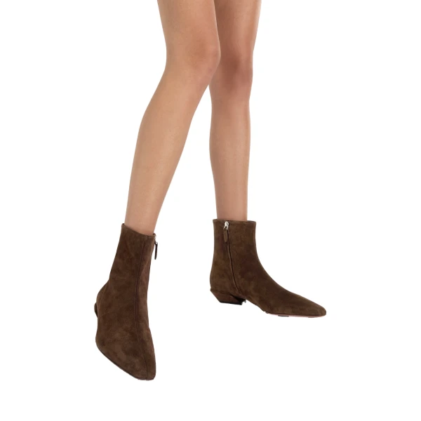 Bettina 25 Ankle Boots in Ebony Suede - Image 6