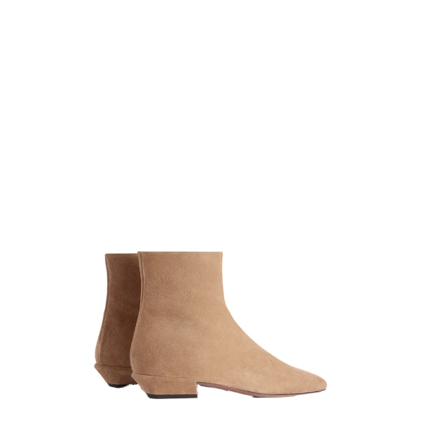 Bettina 25 Ankle Boots in Taupe Suede - Image 3