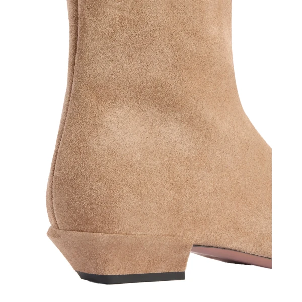 Bettina 25 Ankle Boots in Taupe Suede - Image 4