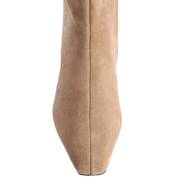 Bettina 25 Ankle Boots in Taupe Suede - Image 5
