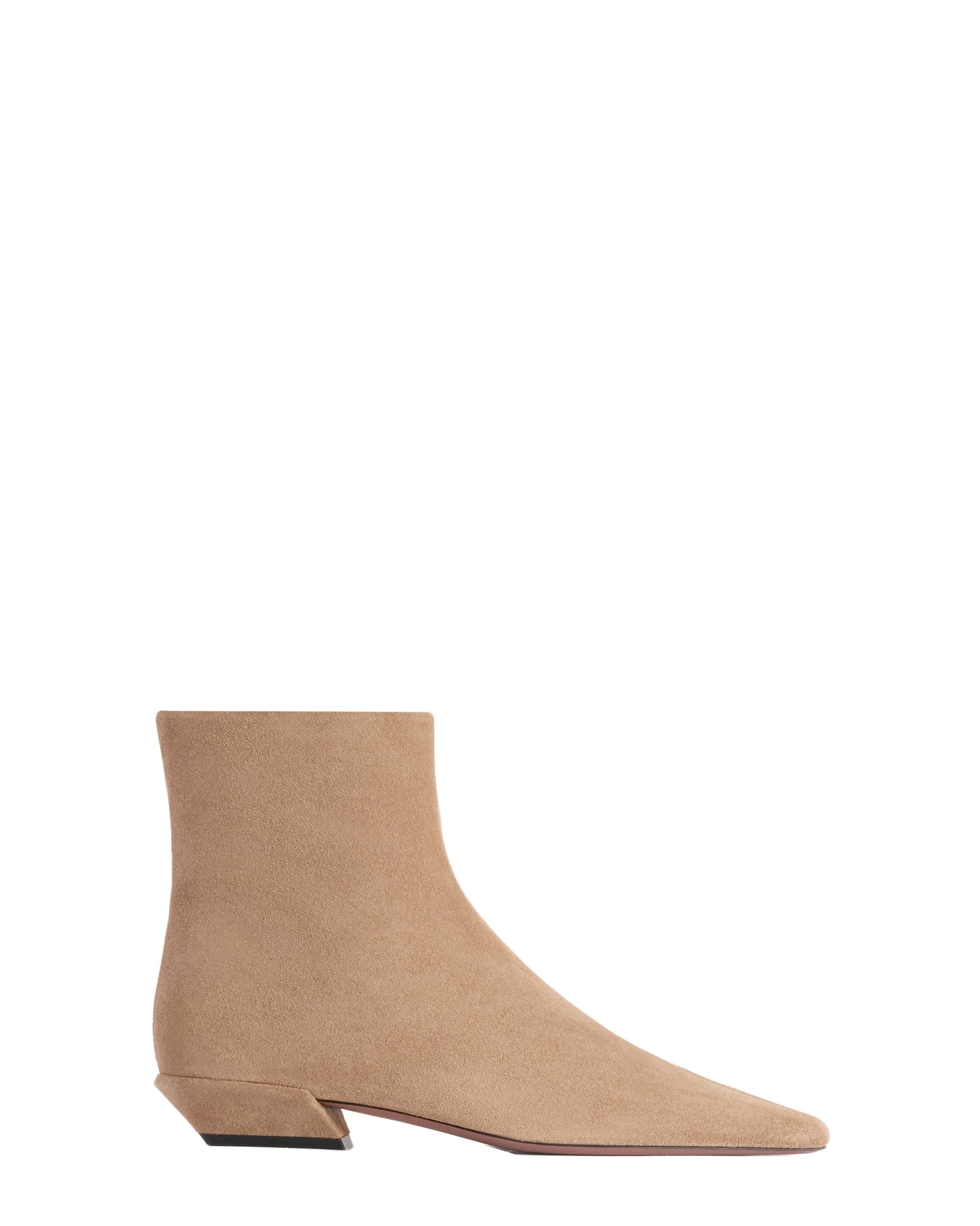Paris Texas Bettina 25 Ankle Boots in Taupe | Luxury Shoes Paris Texas Bettina 25 Ankle Boots in Taupe Suede