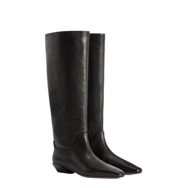 Bettina 25 Boots in Black Leather PX1363XFTWX - Image 2