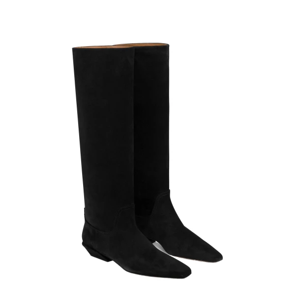 Bettina 25 Boots in Black Suede - Image 2