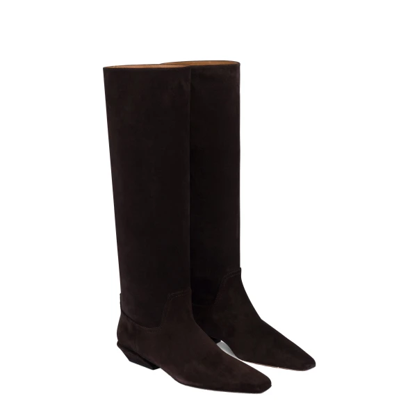 Bettina 25 Boots in Ebano Suede - Image 2