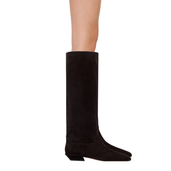 Bettina 25 Boots in Ebano Suede - Image 6