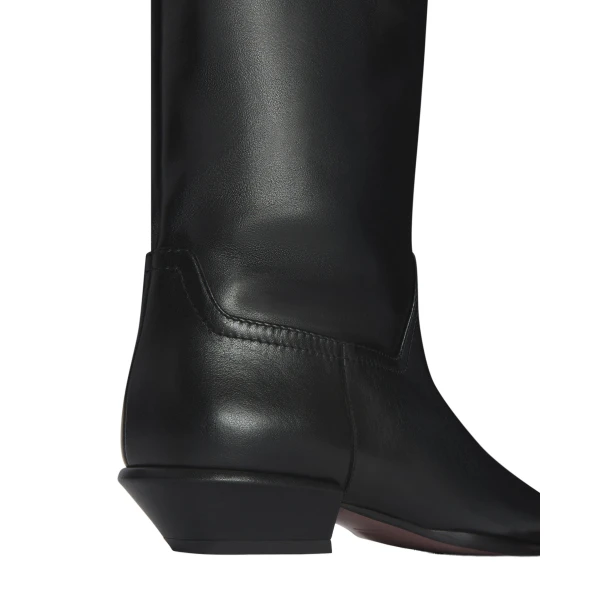 Bettina 25 Over-the-Knee Boots in Black Leather - Image 4