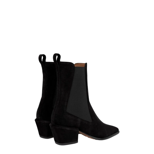 Bettina 50 Ankle Boots in Black Suede - Image 3